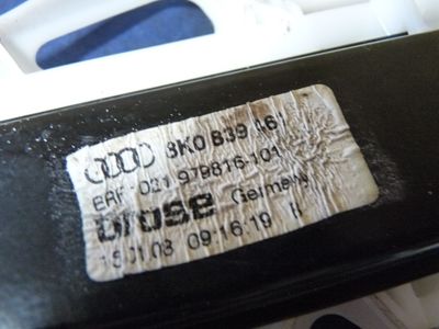 AUDI A4 8K Limo 2.0 TDI Fensterheber ohne motor hinten links 8K0839461