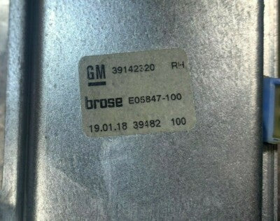 OPEL ASTRA K Fensterheber Mechanik hinten rechts GM 39142320 Neuwertig !