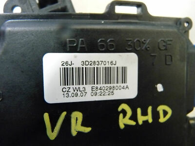 2008 VW PHAETON 3D Drivers Side Front Door Lock Catch 3D2837016J ORIGINAL gebraucht - Mechanism