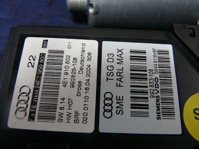 Audi A8 3.0 TDI V6 Quattro Bj.:2008 vorne rechts 4E1910802 ORIGINAL gebraucht - Fensterhebermotor
