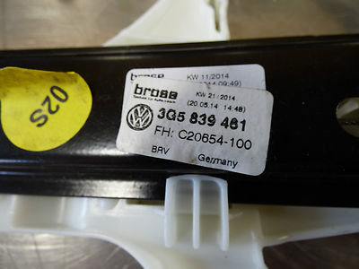 VW Passat 3G B8 3G5839461 Fensterheber links hinten Fensterhebermechanik