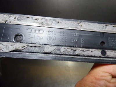 Audi A4 8K Einstiegsleisten Leisten Aluminium 8K0853374 Vorne Rechts