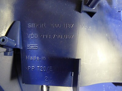 Smart Fortwo 450 Cabrio Rahmen Tacho Verkleidung Kombiinstrument ORIGINAL gebraucht - 0001187V019