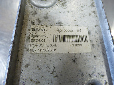 Porsche Cayman Boxster 987 Ölkühler Motorölkühler 987.107.025.01
