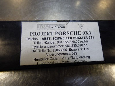 Porsche Boxster Cayman 981 Abstützung Halter Schweller Türeinstieg 98155562000 L