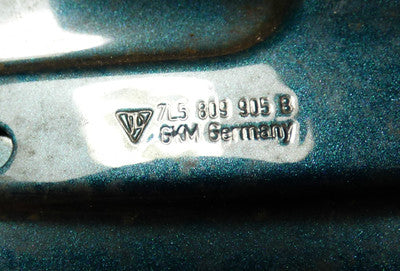 Porsche Cayenne 955 Tankklappe LM6W Lago Jagd Grün Bj 2002 -2010 ORIGINAL gebraucht - Tankdeckel