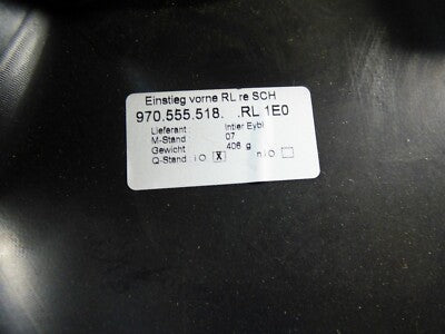 Porsche Panamera 970 4S Front Left Door Sill 970555519 Einstiegsleiste V.R.