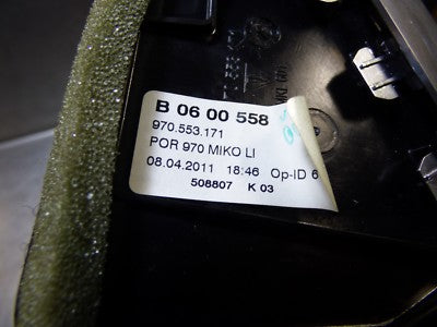 Porsche PANAMERA 970 Luftdüse hinten links silber schwarz 970553171