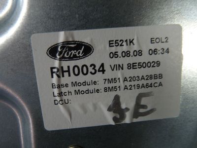 Ford Focus Style Bj.:2008 mechanisch vorne rechts 3M51-A203A28BB ORIGINAL gebraucht - Fensterheber
