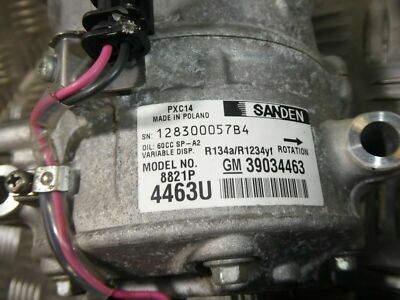 Original Opel Insignia B 1.5 Turbo 2018 Klimakompressor SANDEN GM gebraucht - 39304463
