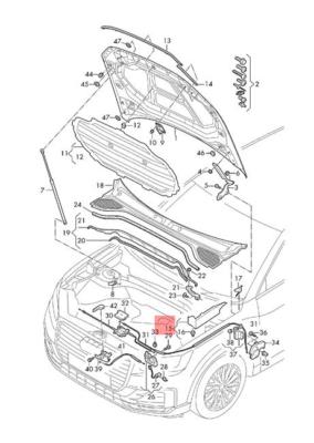 AUDI Q2 Orig. rechts 81A821170 ORIGINAL gebraucht - Abdeckung