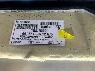 Porsche Boxster 981 Rückwand Verkleidung schwarz 98155103512 A75
