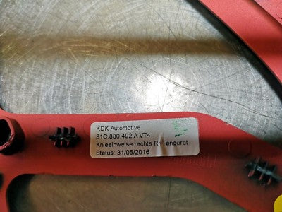 Audi Q2 Rechts Tangorot 81C880492A VT4 ORIGINAL gebraucht - Knieeinweise