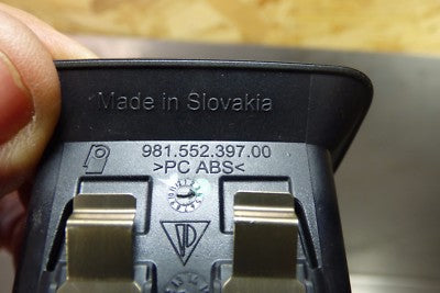 Porsche 981 991 911 Schalter Kombischalter Taster Warnblinklicht ZV mit blende