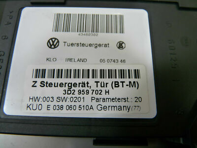 VW PHAETON 2002 ORIGINAL gebraucht - 2007 Window Motor Passenger Side FRONT Left 3D0959702H