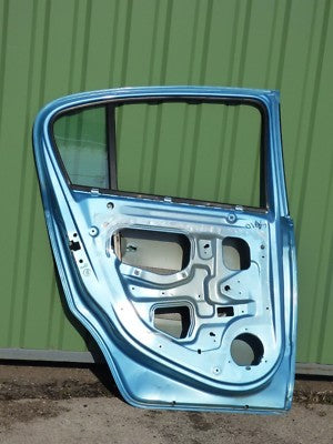 OPEL CORSA D Tür Hinten Links Gute zustand ORIGINAL gebraucht - hellblau