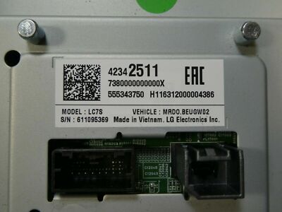 Opel Astra K 2017 Nav Navigation Display Screen Monitor GM ORIGINAL gebraucht - 42342511
