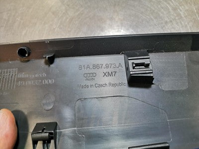 Audi Q2 GA Fensterrahmen Verkleidung 81A867973A ORIGINAL gebraucht - Heckklappe