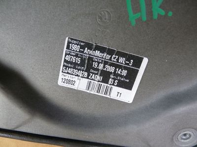 Skoda Fabia II Bj.:2009 hinten rechts mech. 5J2839402B ORIGINAL gebraucht - Festerheber