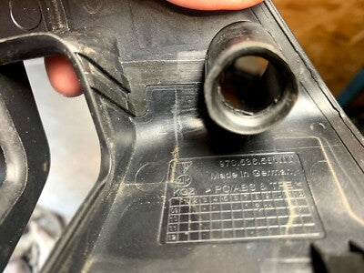 Porsche Panamera 970 Abdeckung Blende Scwarz Tür hinten links 97053658100