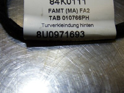 AUDI Q3 8U Kabelbaum Türverkleidung fensterheber schalter hinten links ORIGINAL gebraucht - 8U0971693