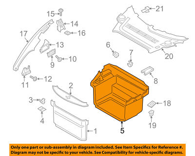 Porsche Boxster 981 Front kofferraum verkleidung 98155104500 schwarz