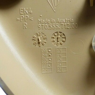 Porsche PANAMERA 970 Hinten Rechts Sicherheitsgurt Riegel Abdeckung 97055571200