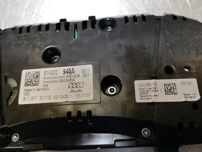 Audi Q2 GA A3 8V 1.4 TFSI 81A920940A Tacho Speed Cluster ORIGINAL gebraucht - Kombiinstrument