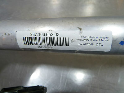 Porsche Cayman Boxster S 987 Wasserleitung Wasserrohr Druckleitung 98710665203