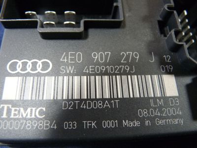 Audi A8 3.0 TDI V6 Quattro Steuergerät 4E0907279 / 4E0 907 279 ORIGINAL gebraucht - Bordnetz