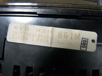 Skoda Fabia 6Y 1.2 Tacho Kombiinstrument 6Y0920861M / 6Y0 920 861 M