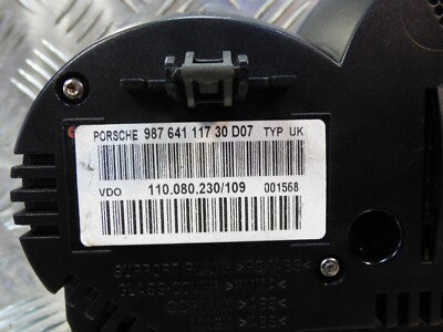 Porsche Boxster S 987 Tachometer Speedometer Instrument cluster MPH ORIGINAL gebraucht - 98764111730