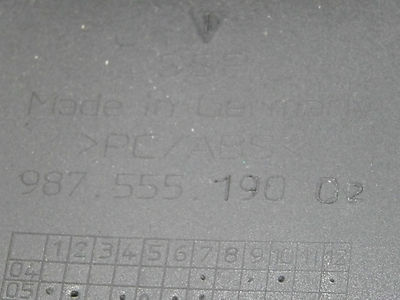 Porsche Cayman 987 Kofferraumverkleidung 987.555.190.02 schwarz ORIGINAL gebraucht - 98755519002