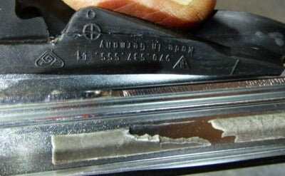 Porsche Panamera 970 Dichtung mit Chrome Zierleiste Tür vorne links 97053755501