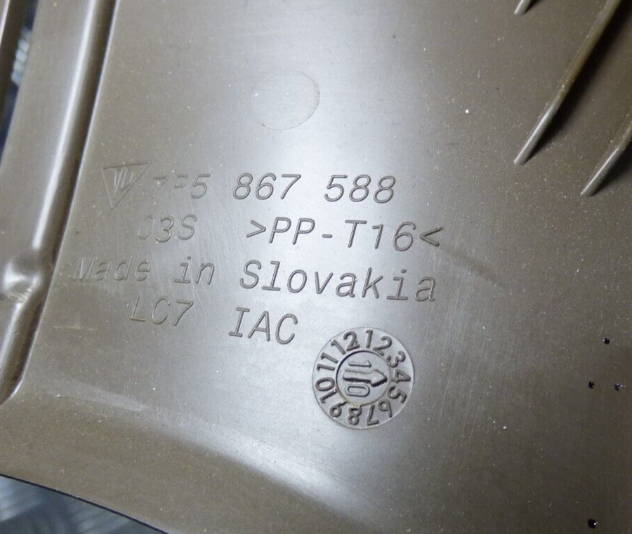 Porsche Cayenne S 92A Heckklappe Rechts Braun Umbra DE1 7P5867588 ORIGINAL gebraucht - Fensterrahmen