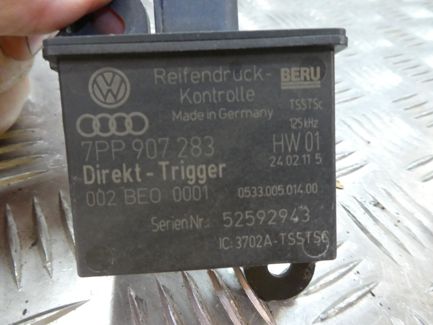 Porsche Cayenne 92A 981 991 718 RDK Sendeeinheit 7PP907283 ORIGINAL gebraucht - Reifendruckkontrolle