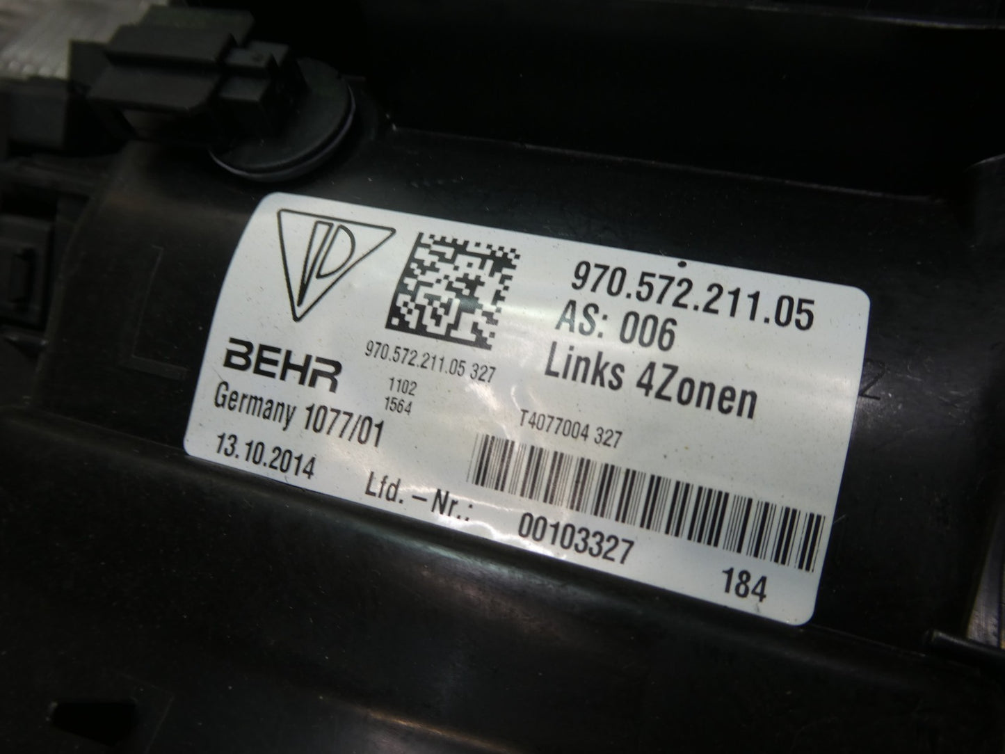Porsche Panamera 3.0 Hybrid 970 Luftansaugschlauch links ORIGINAL gebraucht - 97057221105