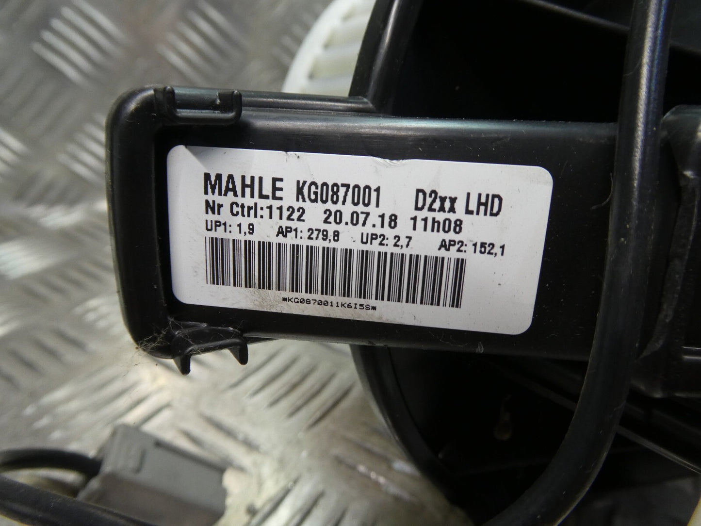 OPEL ASTRA K Gebläsemotor Lüftermotor Heizungsgebläse MAHLE ORIGINAL gebraucht - KG087001
