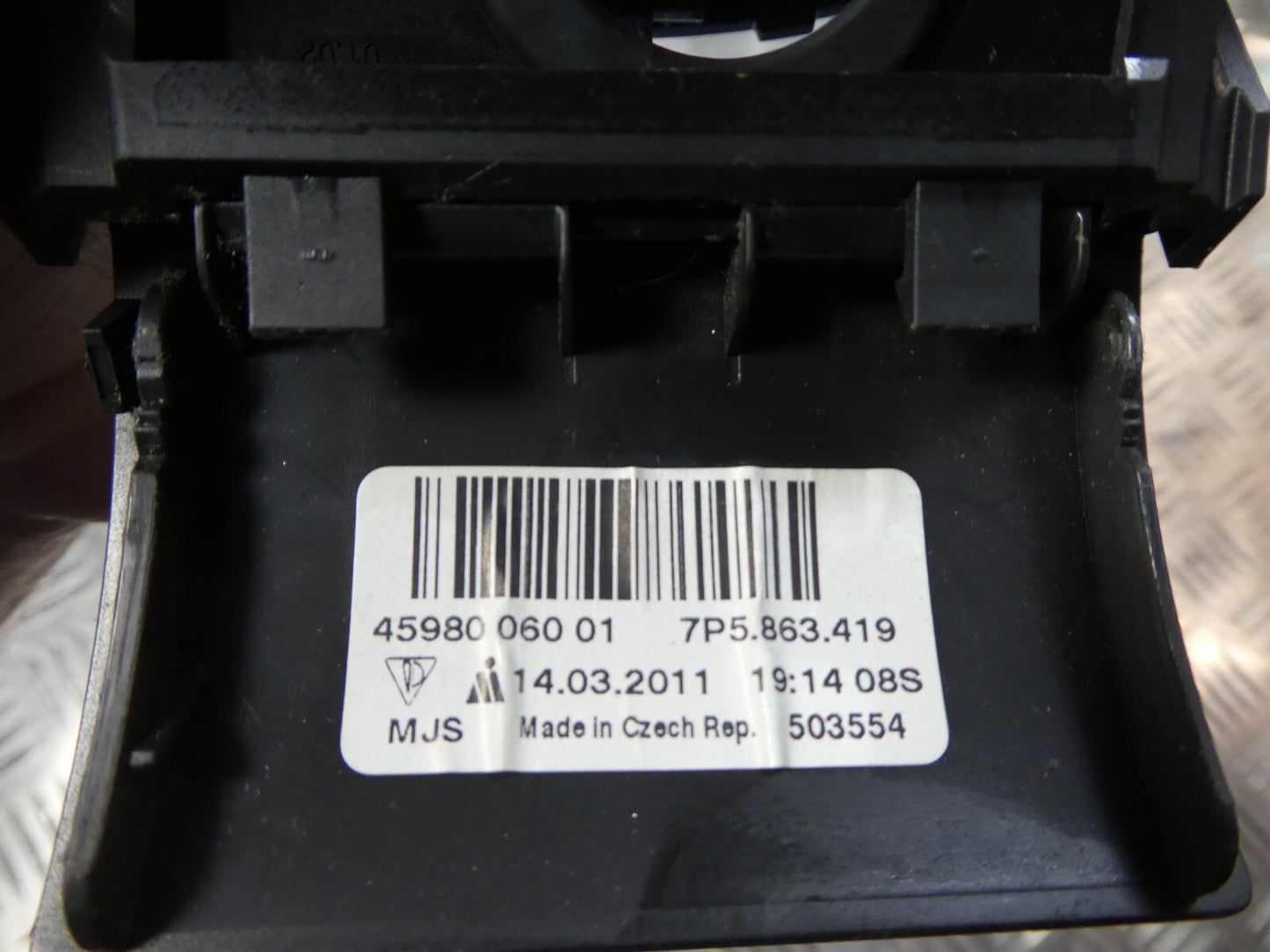 Porsche Cayenne 92A Abdeckung Verkleidung Schalthebel Schaltkulisse ORIGINAL gebraucht - 7P5863419
