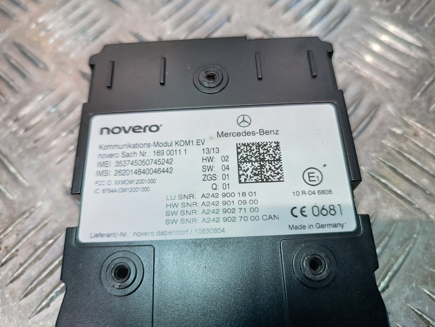 Smart ForTwo 451 Electric Elektronikmodul Steuergerät ORIGINAL gebraucht - A2429001801