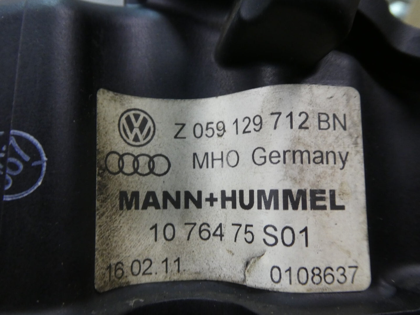 Porsche Cayenne 92A 3.0 TDI Orig. Ansaugbrücke Ansaugkrümmer rechts ORIGINAL gebraucht - 059129712BN