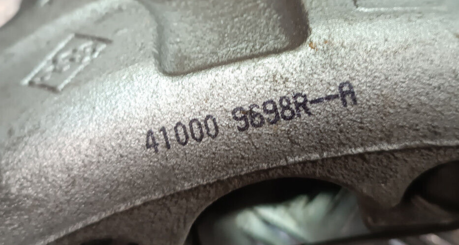 Renault Zoe 2022 Original Rechts Vorne Bremssattel 368 41000 9698R gebraucht - 410009698R
