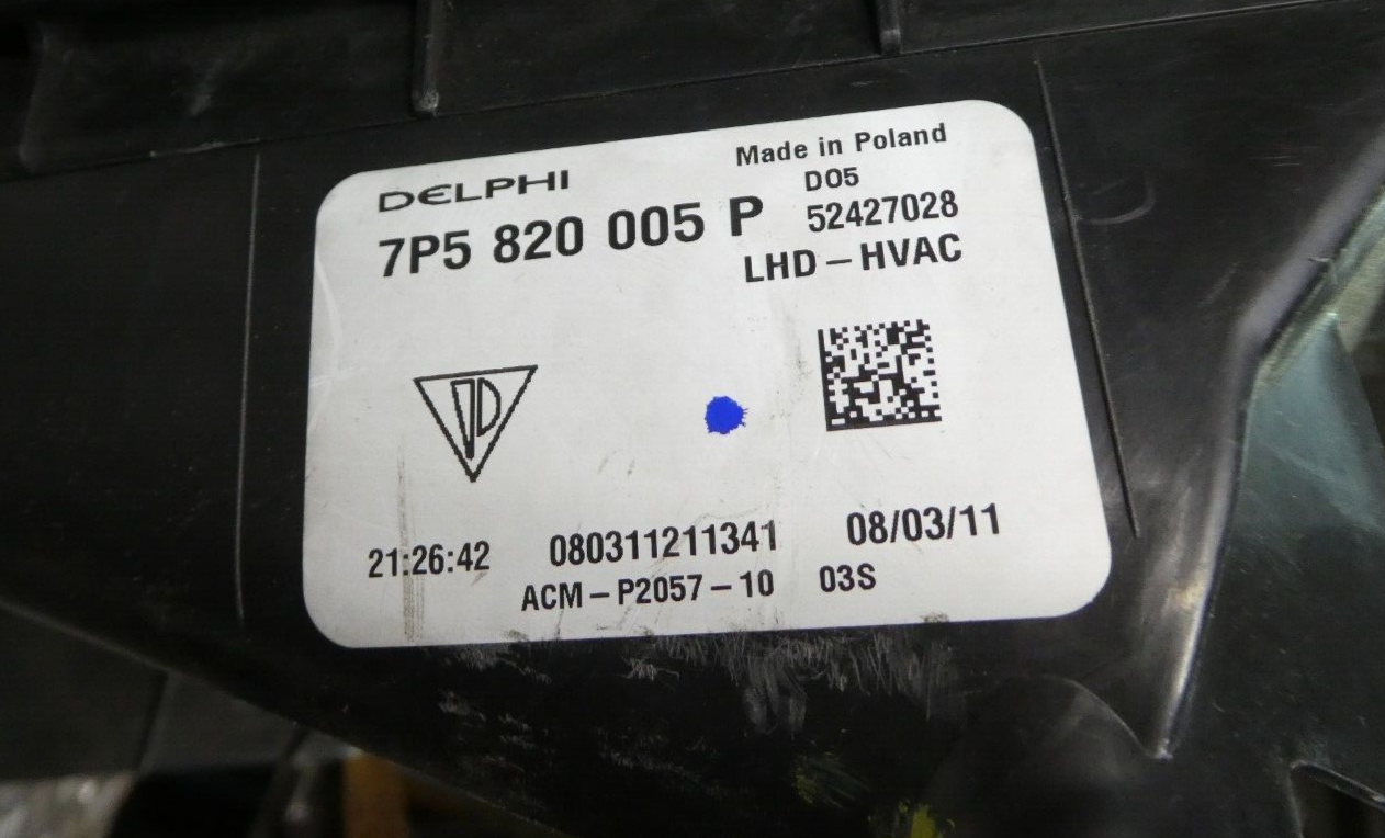 Porsche Cayenne 92A Gebläsekasten Heizungskasten 7P5820005P DELPHI ORIGINAL gebraucht - Klimakasten