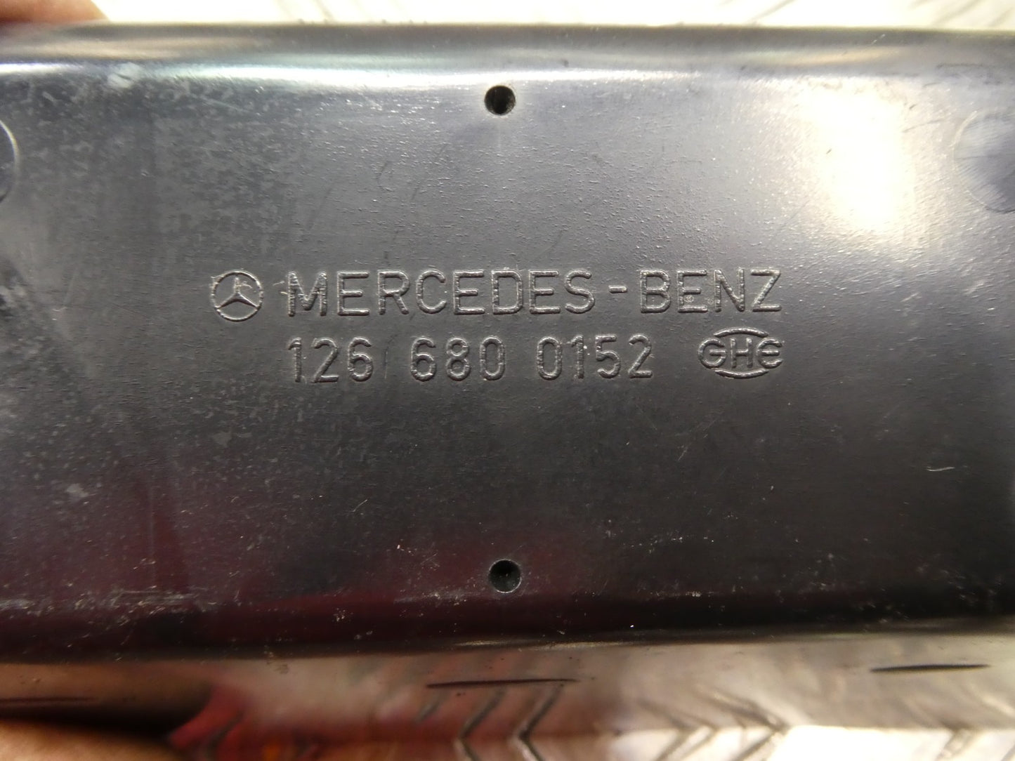 Mercedes-Benz W126 C126 SEC Ablagefach Schale Mittelkonsole braun ORIGINAL gebraucht - 1266800152