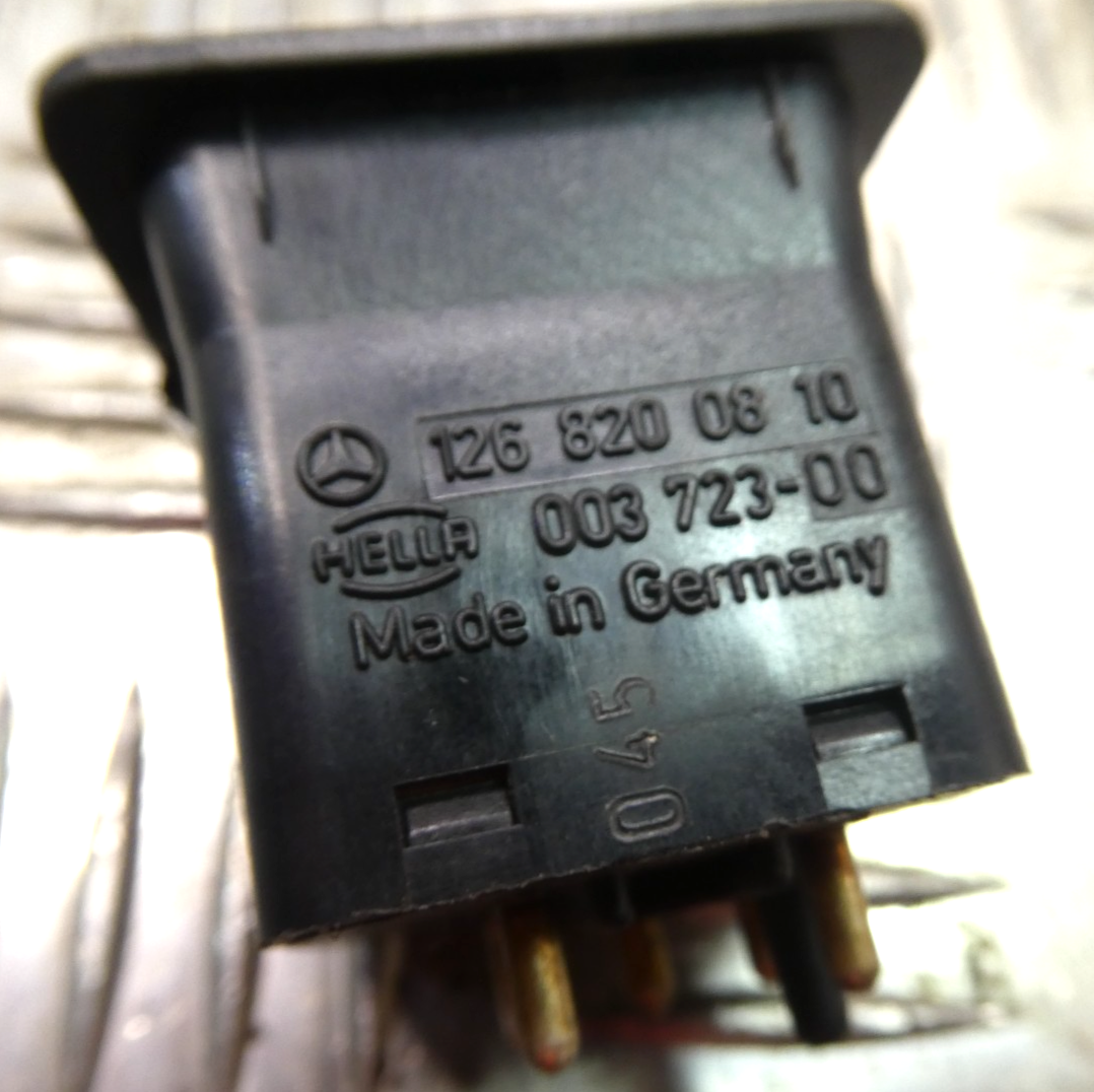 Mercedes-Benz W126 C126 SEC Schalter elektrische Spiegelverstellung ORIGINAL gebraucht - 1268200810