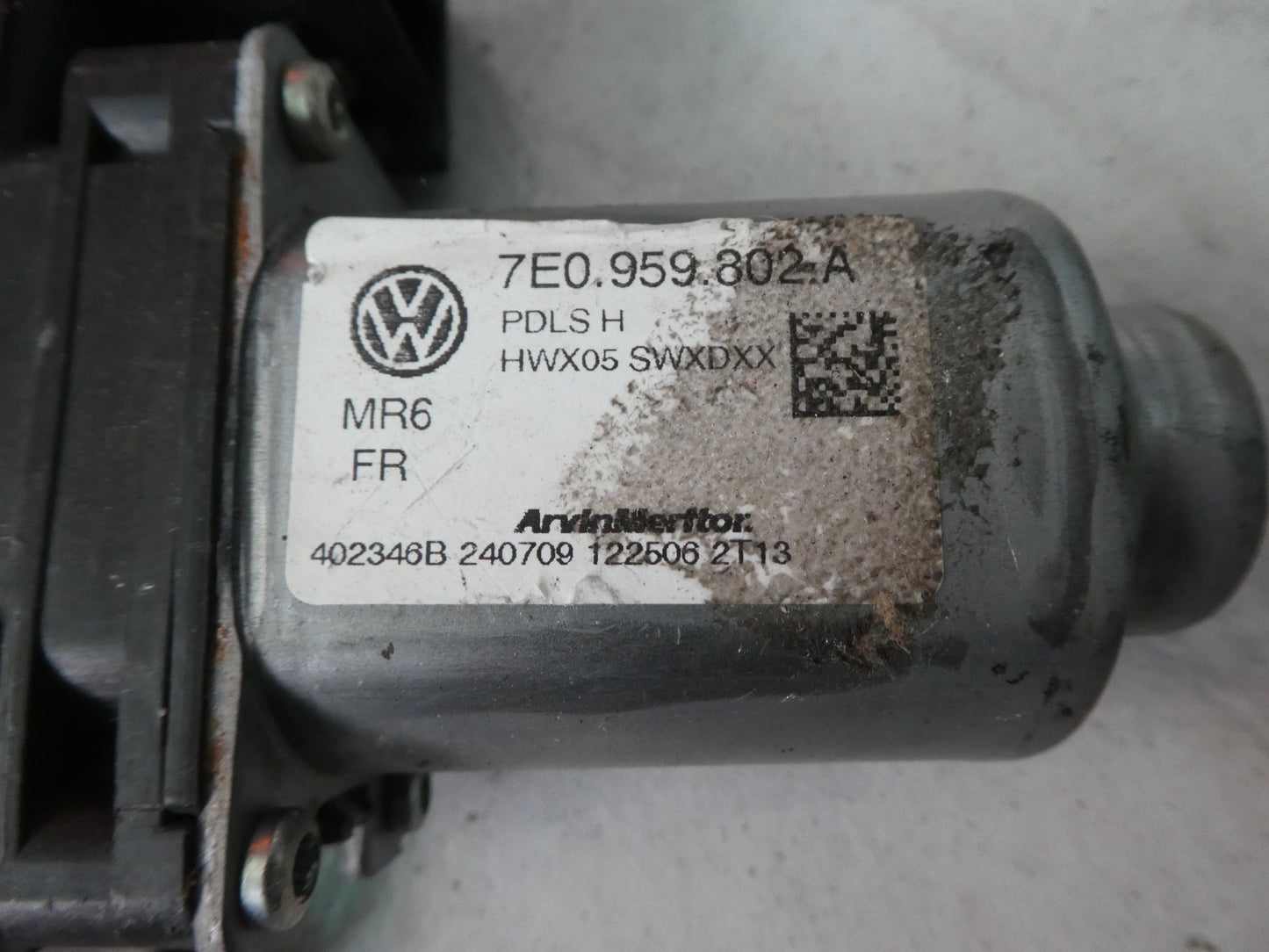 VW T5 MULTIVAN 2003-16 Fensterhebermotor Tür Vorne Rechts 7E0959802A ORIGINAL gebraucht - Transporter