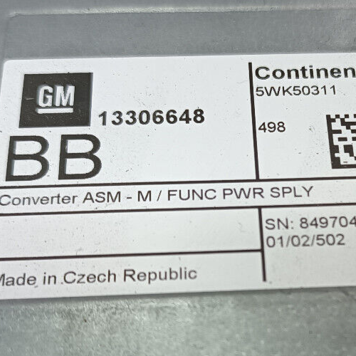OPEL ASTRA K 1.4 Turbo Steuergerät Telefon Navigation Netzteil BB ORIGINAL gebraucht - 13306648