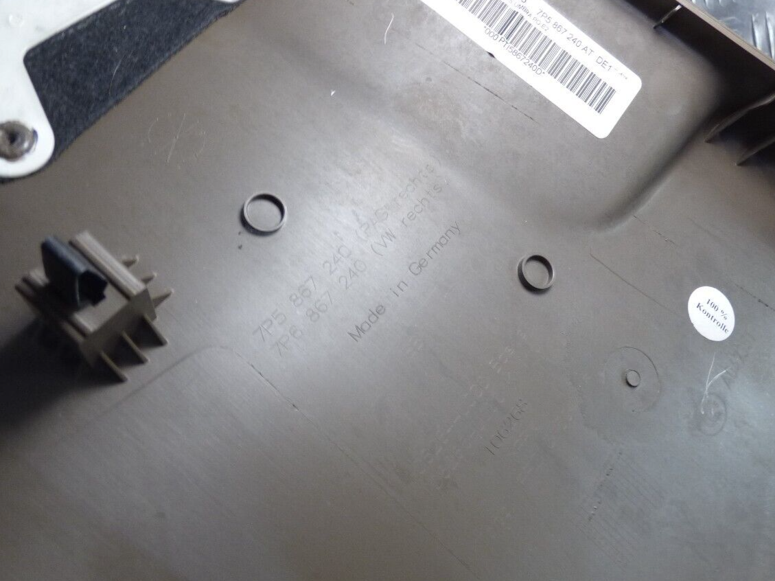 Orig Porsche Cayenne 92A Säulenverkleidung B-Säule rechts Braun ORIGINAL gebraucht - 7P5867240