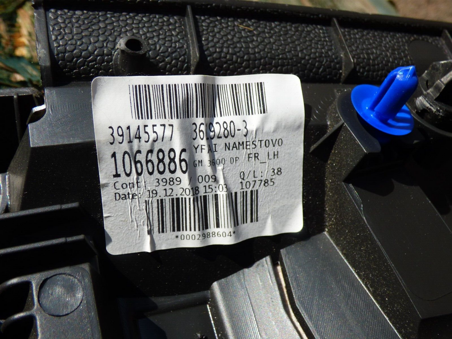 OPEL ASTRA K Sports Tourer Kombi Tür Türverkleidung Türpappe Vorne Li ORIGINAL gebraucht - 39145577