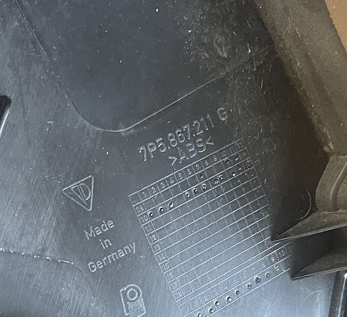 Porsche Cayenne II 92A Türverkleidung hinten links Cayen cognac ORIGINAL gebraucht - 7P5867211G